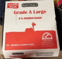 Mängden socker i Grade A Large 2 1/2 dozen Eggs