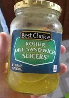 Mängden socker i Kosher Dill Sandwich Slicers