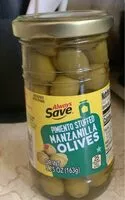 Mängden socker i Pimiento Stuffed Manzanilla Olives