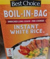 Mängden socker i Boil-in-bag instant white rice