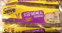 Mängden socker i Iced oatmeal cookies