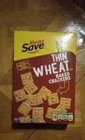 Mängden socker i Thin Wheat Baked Crackers