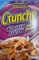 Mängden socker i Crunchy raisin bran