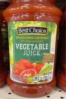 Mängden socker i Vegetable juice
