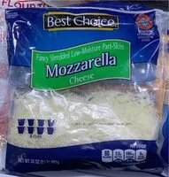 Mängden socker i Best Choice Mozzarella Cheese