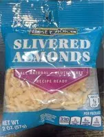 Mängden socker i Slivered Almonds