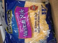 Mängden socker i Mexican Style Shredded Cheese