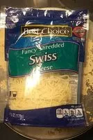 Mängden socker i Fancy Shredded Swiss Cheese