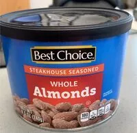 Mängden socker i Whole almonds