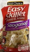 Mängden socker i Easy skillet stroganoff fettuccini pasta in a