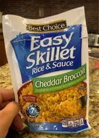 Mängden socker i Easy skillet rice blend mix with broccoli in