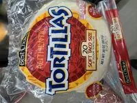 Mängden socker i Authentic flour tortillas