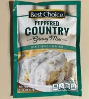 Mängden socker i Peppered Country Gravy Mix