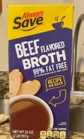 Mängden socker i Beef flavored broth