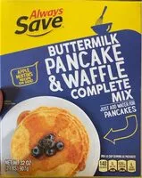 Mängden socker i Pancake & waffle buttermilk complete mix