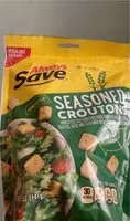 Mängden socker i Seasoned croutons