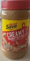 Mängden socker i Creamy peanut butter