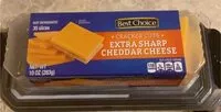Mängden socker i Extra sharp cheddar cheese