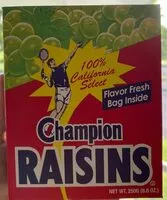 Mängden socker i raisin secs