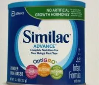 Mängden socker i Similac