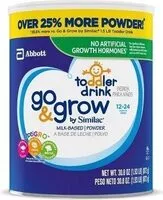 Mängden socker i Go & grow milk based powder