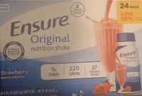 Mängden socker i Ensure Original nutrition shake