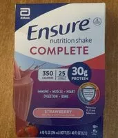 Mängden socker i Ensure nutrition shake COMPLETE