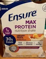 Mängden socker i Max Protein Shake Peaches and Cream