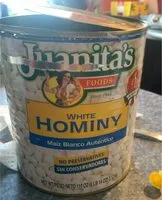 Mängden socker i White hominy