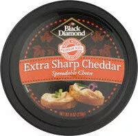 Mängden socker i Extra Sharp Cheddar Spreadable Cheese