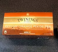 Mängden socker i Ceylon Orange Pekoe Tea