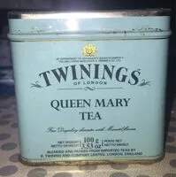 Mängden socker i Twinings-Queen Mary Tee