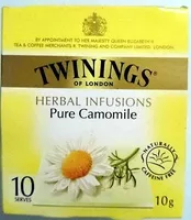Mängden socker i Twinings Herbal Infusions Pure Camomile