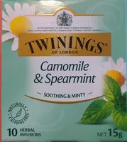 Mängden socker i Twinings. Camomile & Spearmint
