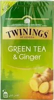 Mängden socker i Twinings Green Tea Ginger Tea Bag