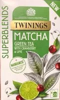 Mängden socker i Matcha green tea with cranberry and lime