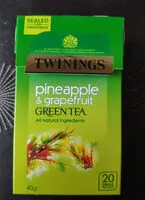 Mängden socker i Pineapple & Grapefruit Green Tea