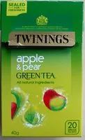 Mängden socker i Twinings apple & pear green tea