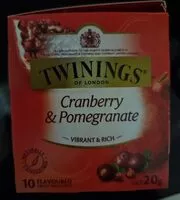 Mängden socker i Twining T / Bag Cranb / Pomeg