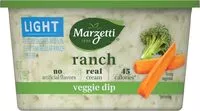 Mängden socker i Light ranch veggie dip