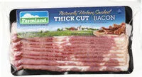 Mängden socker i Farmland naturally hickory smoked bacon thick cut