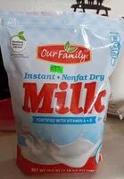 Mängden socker i Instant nonfat dry milk