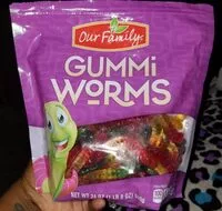 Mängden socker i Gummi worms