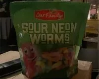 Mängden socker i Sour Neon Worms
