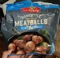 Mängden socker i Homestyle Beef & Pork Meatballs