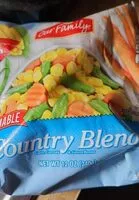 Mängden socker i Steamable country blend corn