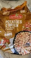 Mängden socker i Potatoes O'Brian w/onions & peppers