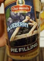 Mängden socker i Blueberry pie filling & topping, blueberry