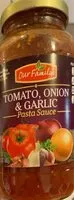 Mängden socker i Chunky tomato onion & garlic pasta sauce