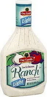Mängden socker i Light ranch dressing